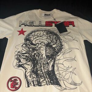 Hellstar Cream Graphic Men's Tee